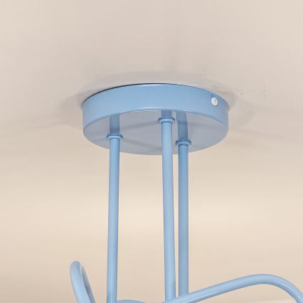 Plafond OXFORD 3xE27/15W/230V blå