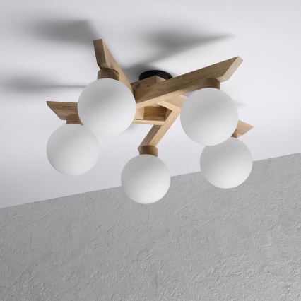 Plafondlampa ANTONIO 5xG9/5W/230V ek/vit