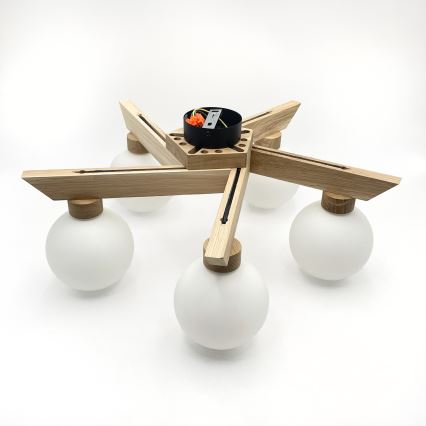 Plafondlampa ANTONIO 5xG9/5W/230V ek/vit