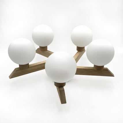 Plafondlampa ANTONIO 5xG9/5W/230V ek/vit