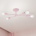 Plafondlampa CAMBRIDGE 4xE27/15W/230V rosa