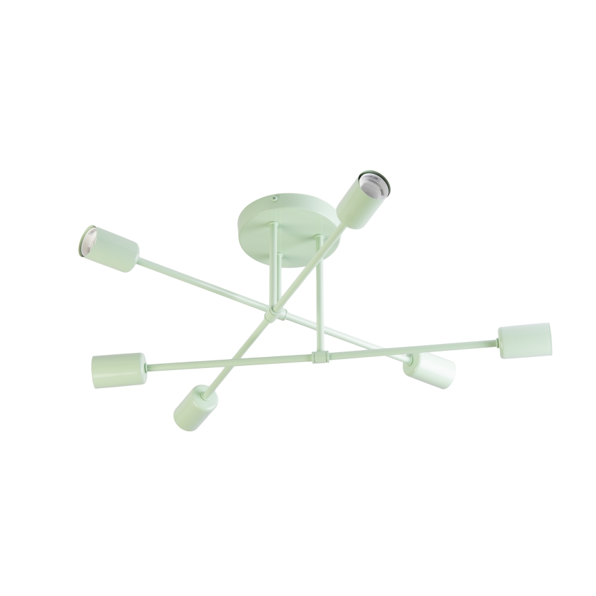 Plafondlampa CAMBRIDGE 6xE27/15W/230V, grön