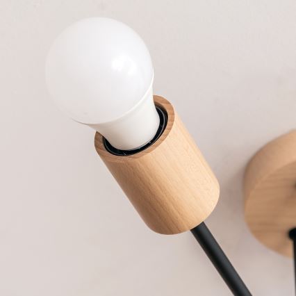 Plafondlampa CAMBRIDGE 6xE27/15W/230V i furu