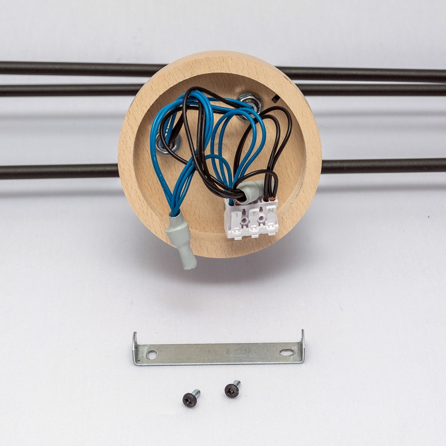 Plafondlampa CAMBRIDGE 6xE27/15W/230V i furu