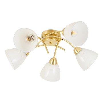 Plafondlampa CLARA 5xE27/15W/230V guld