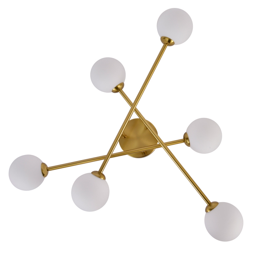 Plafondlampa DORADO 6xG9/28W/230V i guld