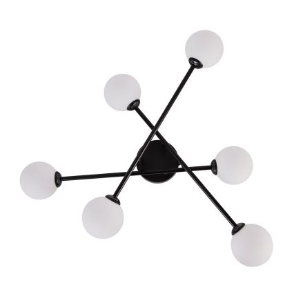 Plafondlampa DORADO 6xG9/28W/230V svart