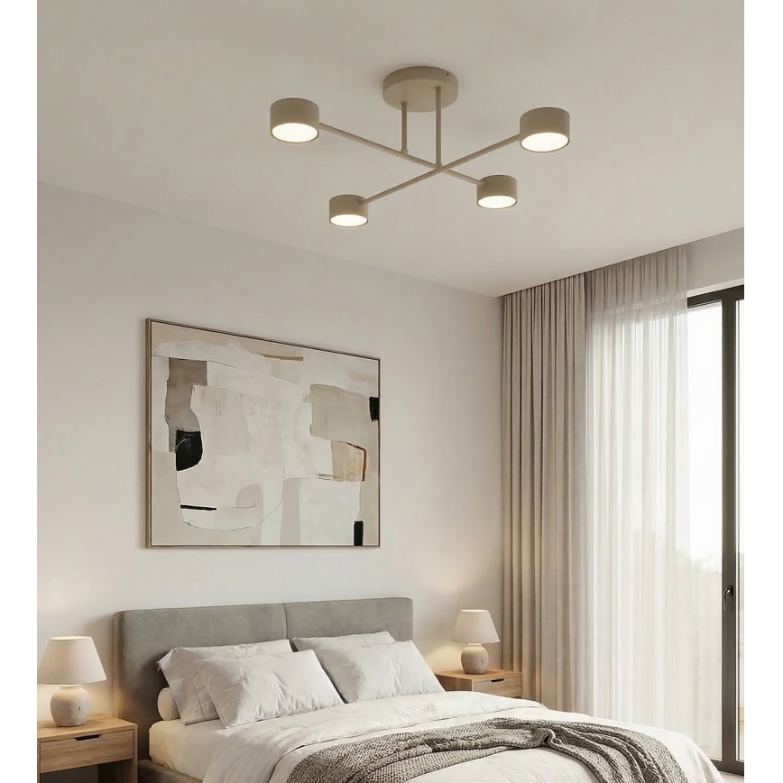 Plafondlampa HALO 4xGX53/12W/230V beige