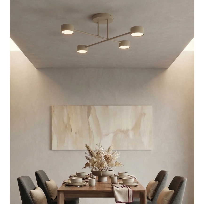 Plafondlampa HALO 4xGX53/12W/230V beige