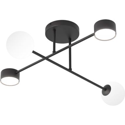 Plafondlampa HOLON 2xG9/8W/230V + 2xGX53/12W svart