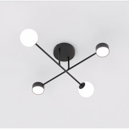 Plafondlampa HOLON 2xG9/8W/230V + 2xGX53/12W svart