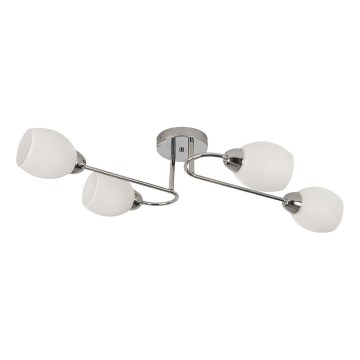 Plafondlampa KING 4xE27/15W/230V i blank krom