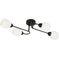 Plafondlampa KING 4xE27/15W/230V svart