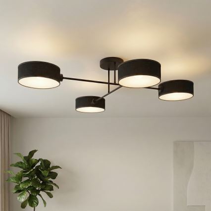 Plafondlampa MAGA 4xE14/10W/230V svart