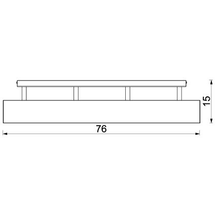 Plafondlampa MAISON 4xGU10/8W/230V ek
