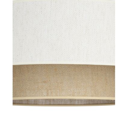 Plafondlampa NATIA 1xE27/60W/230V Ø 45 cm vit/brun