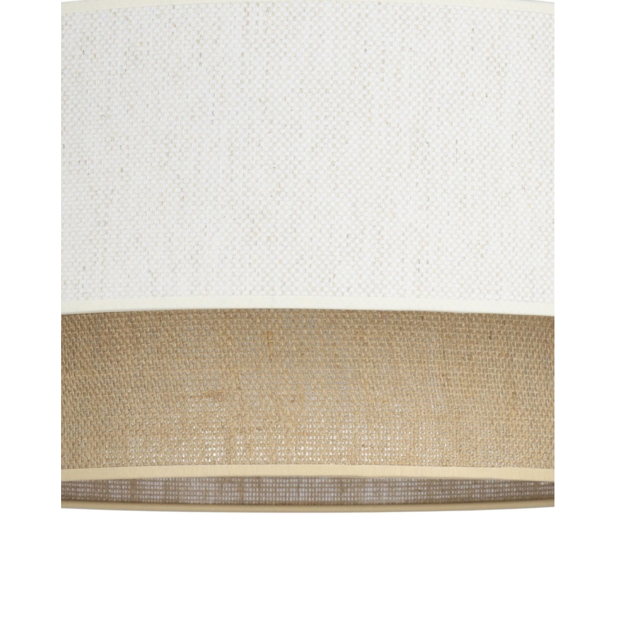 Plafondlampa NATIA 1xE27/60W/230V Ø 45 cm vit/brun