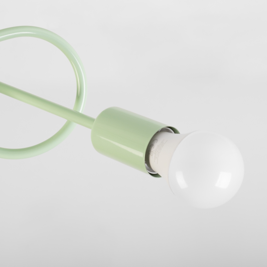 Plafondlampa OXFORD 3xE27/15W/230V grön