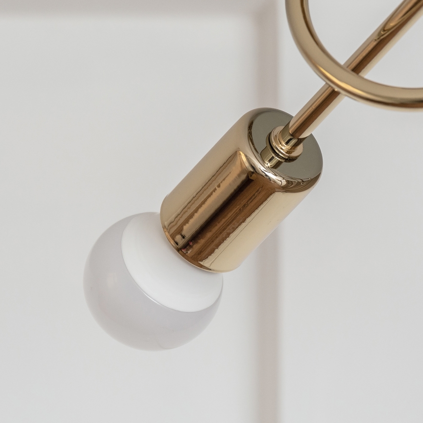 Plafondlampa OXFORD 3xE27/15W/230V guldfärgad