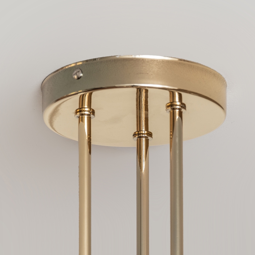 Plafondlampa OXFORD 3xE27/15W/230V guldfärgad