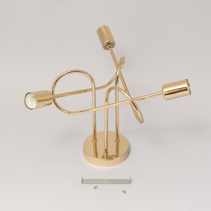 Plafondlampa OXFORD 3xE27/15W/230V guldfärgad