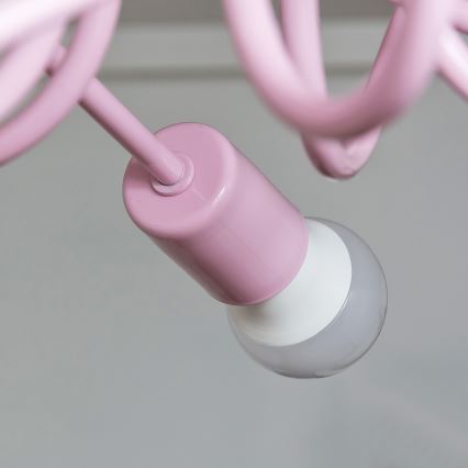 Plafondlampa OXFORD 3xE27/15W/230V rosa