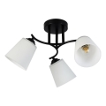 Plafondlampa PAFOS 3xE27/15W/230V svart