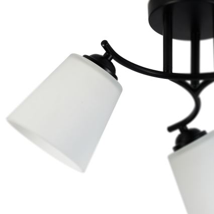 Plafondlampa PAFOS 3xE27/15W/230V svart