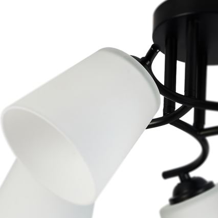 Plafondlampa PAFOS 5xE27/15W/230V, svart