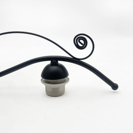 Plafondlampa RETRO 3xE27/60W/230V svart/vit