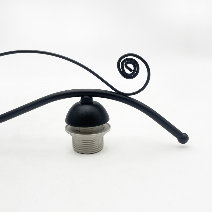 Plafondlampa RETRO 3xE27/60W/230V svart/vit