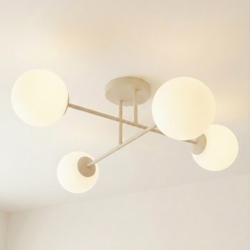 Plafondlampa ROMA 4xE14/10W/230V beige