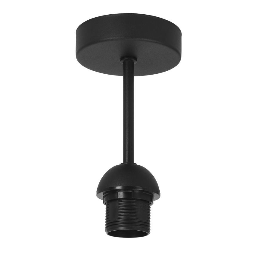Plafondlampa SARTA 1xE27/60W/230V Ø 45 cm svart/jute