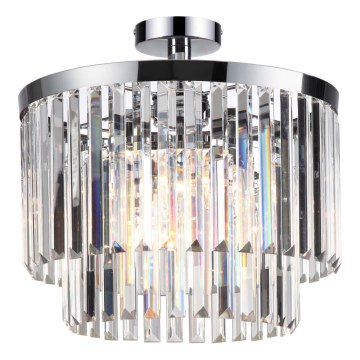 Plafondlampa VETRO 4xE14/40W/230V i blank krom