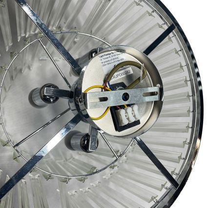 Plafondlampa VETRO 4xE14/40W/230V i blank krom