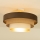 Plafondlampa WENTA 1xE27/60W/230V, diameter 50 cm, brun/jute/beige