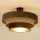 Plafondlampa WENTA 1xE27/60W/230V Ø 50 cm brun/jute