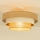 Plafondlampa WENTA 1xE27/60W/230V Ø 50 cm jute/beige