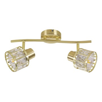 Plafondlampa ZAHARA 2xE27/10W/230V, guldig