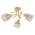Plafondlampa ZAHARA 3xE27/10W/230V guld