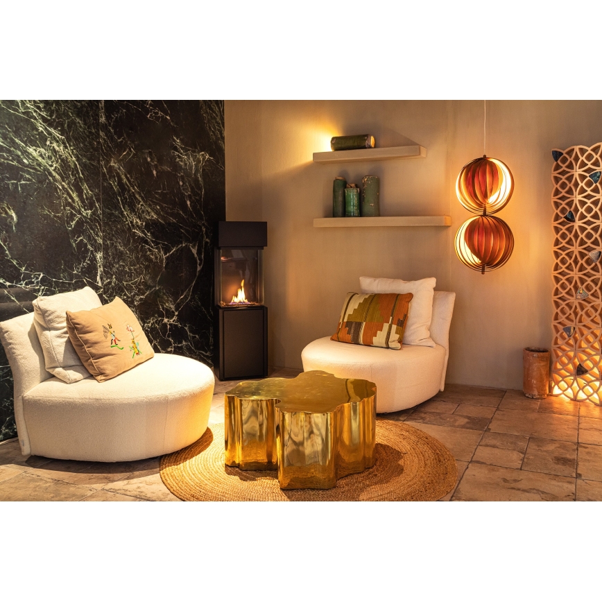 Planika - BIO-eldstad med fjärrkontroll 126,2x40 cm 3,5kW/230V svart