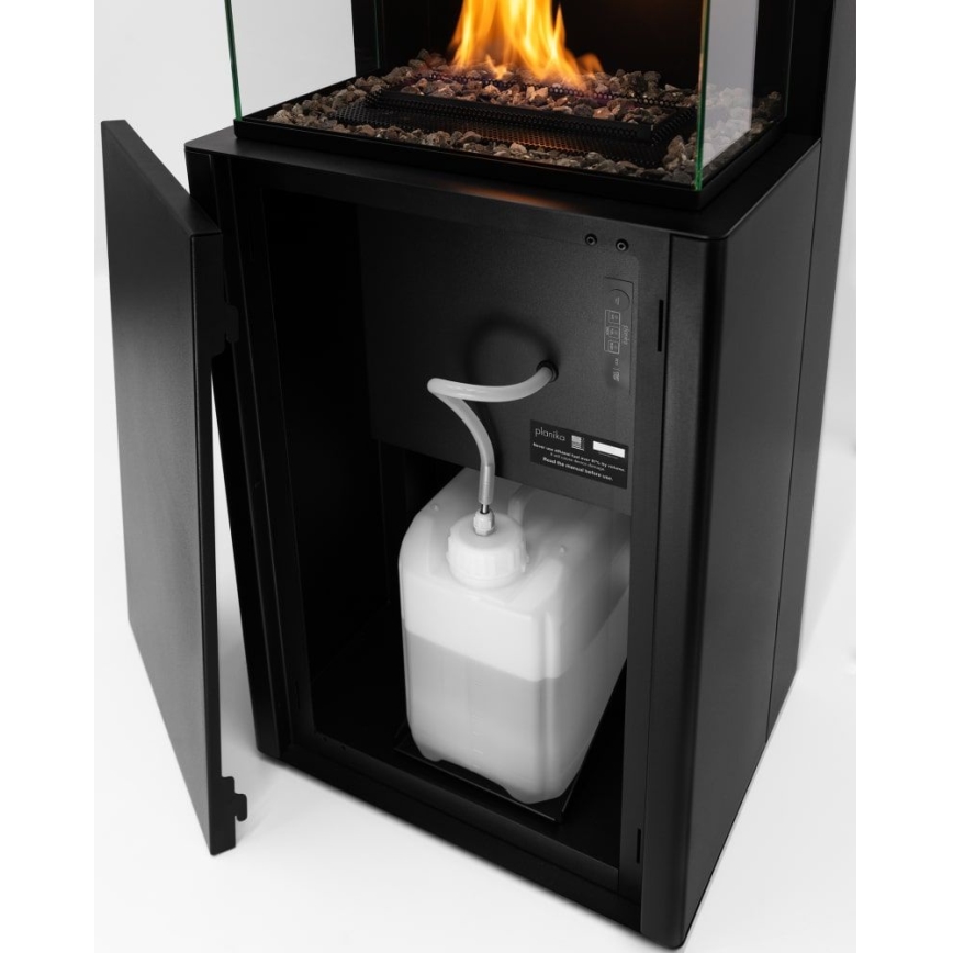 Planika - BIO-eldstad med fjärrkontroll 126,2x40 cm 3,5kW/230V svart