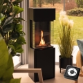 Planika - BIO-eldstad med fjärrkontroll 126,2x40 cm 3,5kW/230V svart