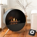 Planika - BIO-eldstad med fjärrkontroll 72,6x65 cm 2,5kW/230V svart