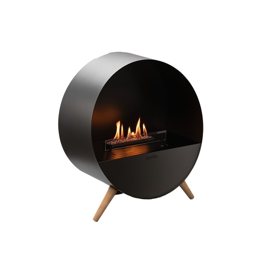 Planika - BIO-eldstad med fjärrkontroll 72,6x65 cm 2,5kW/230V svart