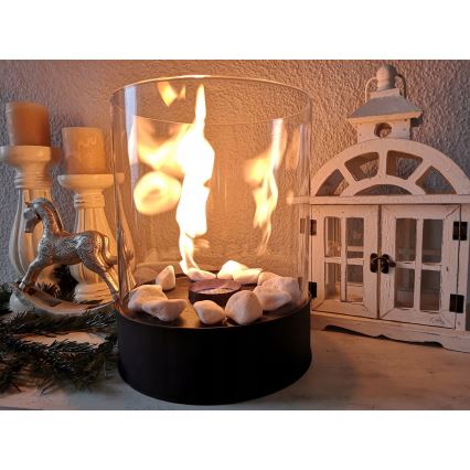 Planika - BIO-eldstad 36,3x25,1 cm 2,5 kW svart