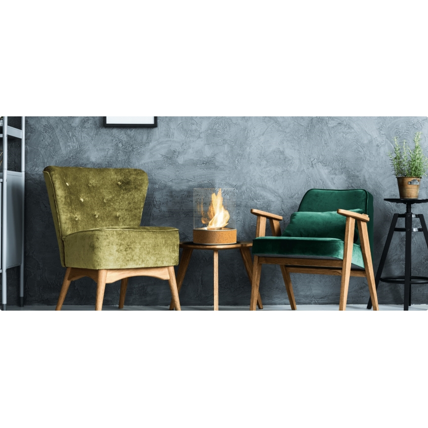 Planika - BIO-eldstad 36,3x25,1 cm 2,5 kW beige