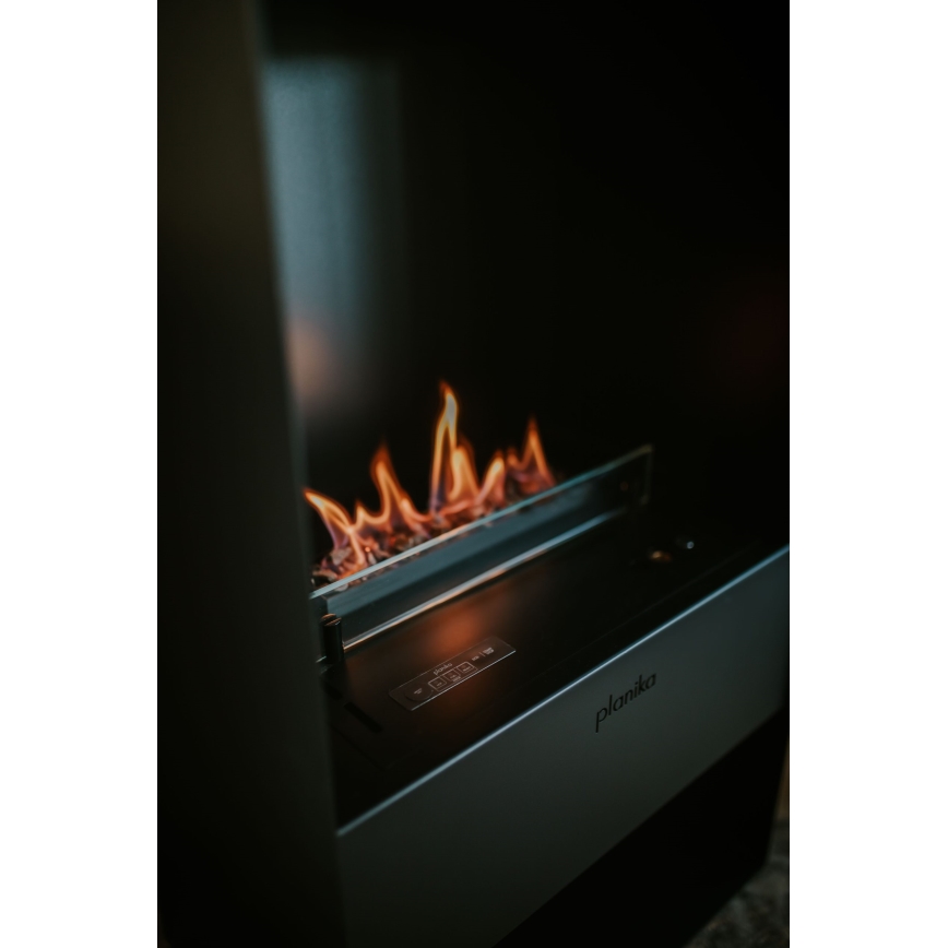 Planika - BIO-eldstad med fjärrkontroll 83,5x48 cm 2,5kW/230V svart