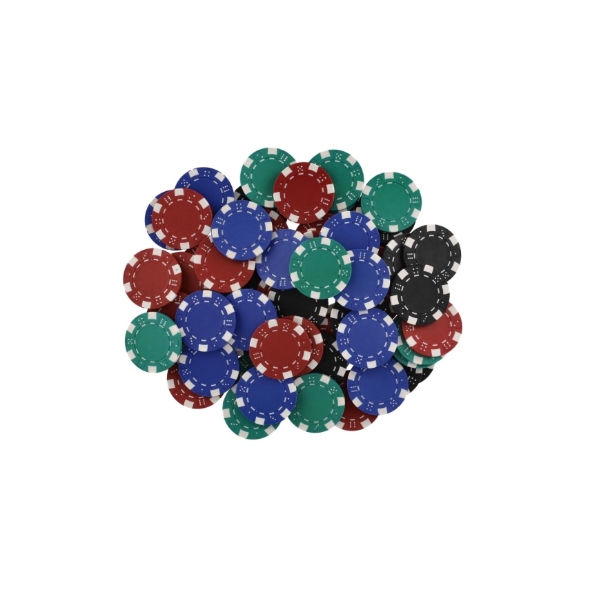 Poker-set i praktisk väska – 100 delar