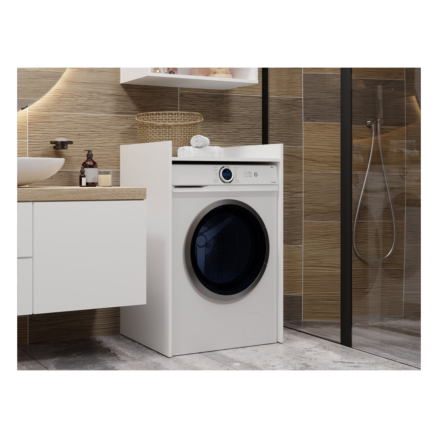 Tvättmaskinsskåp POLA 98x64 cm vitt